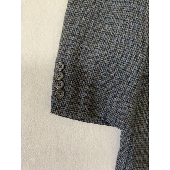 Polo Ralph Lauren  46L Houndstooth 100% Wool 2 Button Blazer Jacket - Picture 5 of 15